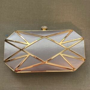 Gold & silver clutch